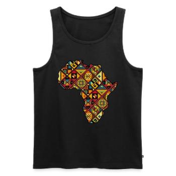 Africa Safari Rasta Africa fan Africa lover - Men's Premium Organic Tank Top - black - Front - AI Model Male 178 light (178cm)