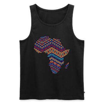 Africa Safari Rasta Africa fan Africa lover - Men's Premium Organic Tank Top - black - Front - AI Model Male 178 light (178cm)
