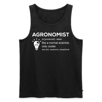Agronom Landwirt Agrarwissenschaftler Lustig - Männer Premium Bio Tank Top - Schwarz - Vorne - AI Model Male 178 light (178cm)