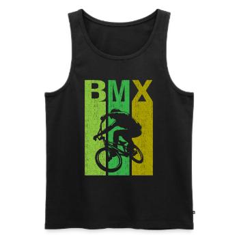 BMX BMX Vélo - Débardeur bio Premium Homme - noir - Devant - Michal (187cm)