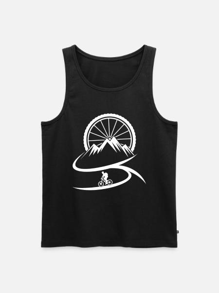 Bicycle motif Bicycle motif - Men's Premium Organic Tank Top - black