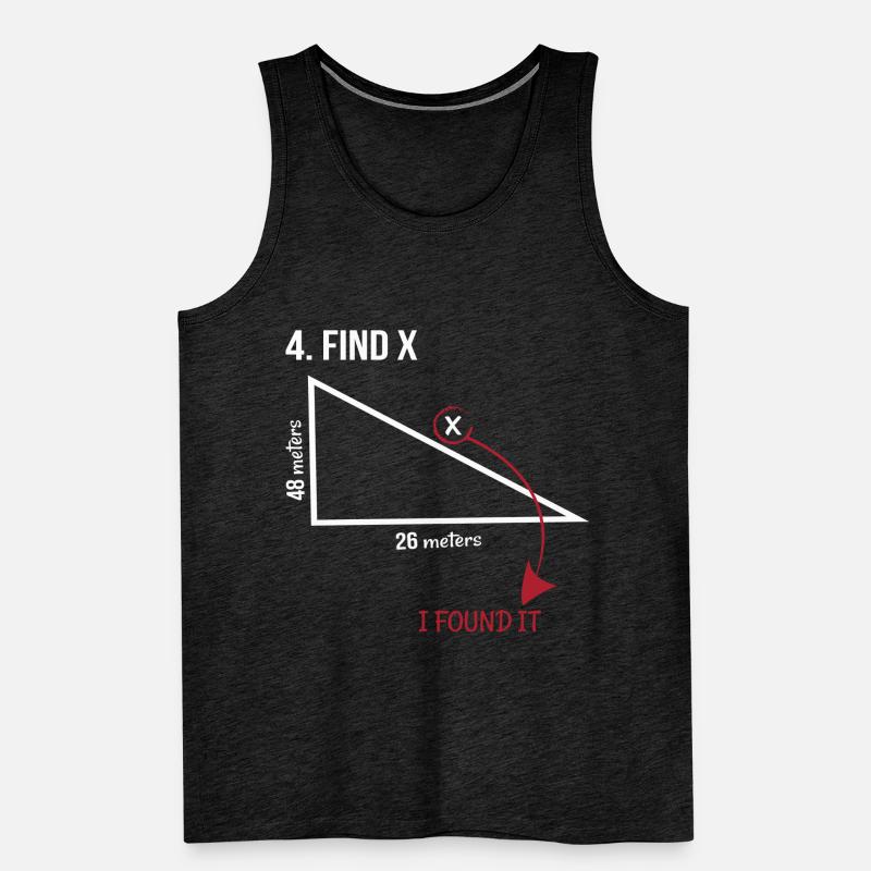 math, math, math teacher, sentence, triangle Men's Premium Organic Tank Top