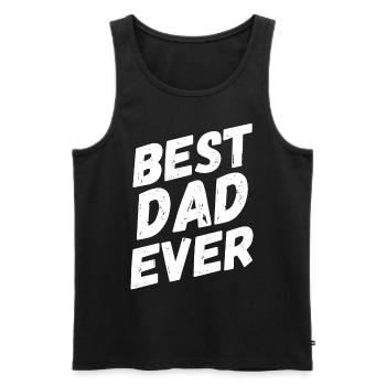 Best Dad Ever Best Dad Ever - Débardeur bio Premium Homme - noir - Devant - AI Model Male 178 light (178cm)
