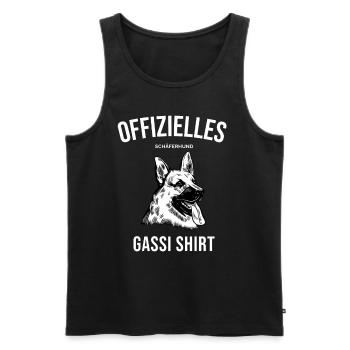 Lustiges Deutscher Schäferhund Offizielles Gassi H - Männer Premium Bio Tank Top - Schwarz - Vorne - Michal (187cm)