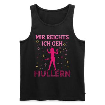 Lustiges Hula Hullern Sport Fitness Kleidung - Männer Premium Bio Tank Top - Schwarz - Vorne - AI Model Male 178 light (178cm)