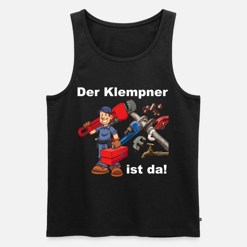 Der Klempner ist da! - Männer Premium Bio Tank Top - undefined