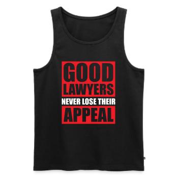 Good Lawyers Never Lose Their Appeal - Débardeur bio Premium Homme - noir - Devant - AI Model Male 178 light (178cm)