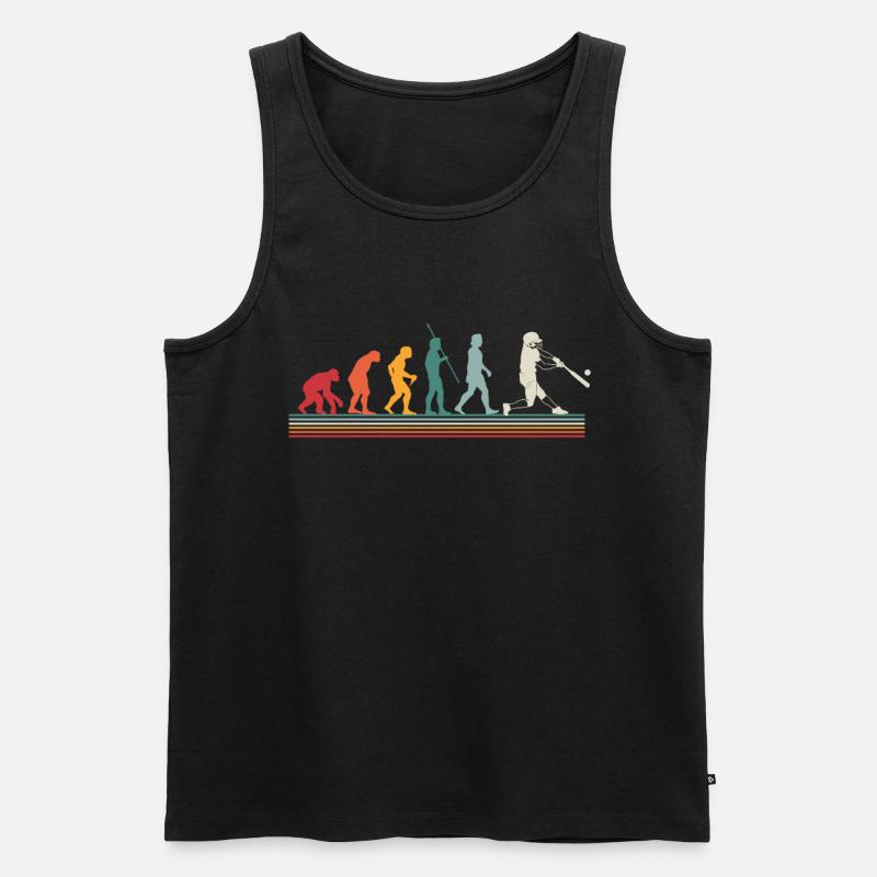 Evolution Baseball Softball Geschenk - Männer Premium Bio Tank Top - Schwarz