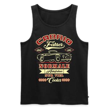 Cabrio Fahrer sind wie normale Autofahrer - Männer Premium Bio Tank Top - Schwarz - Vorne - Michal (187cm)