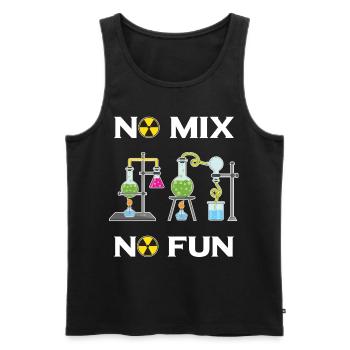 No Mix No Fun Labor Chimie T-shirt Science - Débardeur bio Premium Homme - noir - Devant - AI Model Male 178 light (178cm)