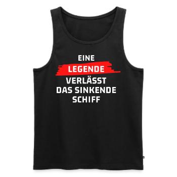 Eine Legende - Männer Premium Bio Tank Top - Schwarz - Vorne - AI Model Male 178 light (178cm)