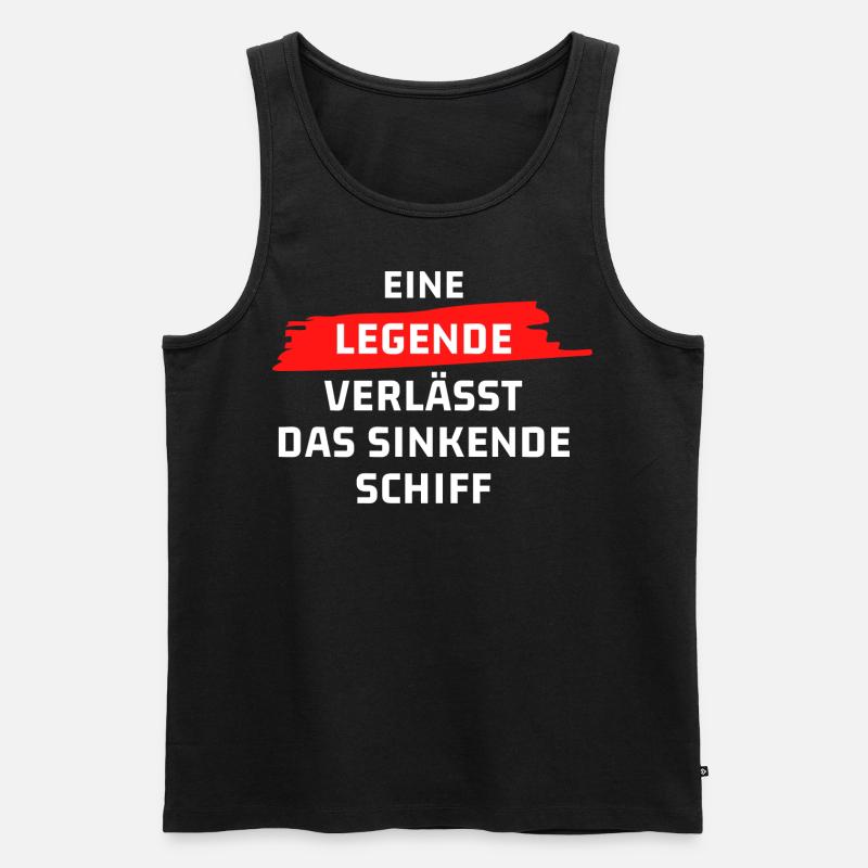 Eine Legende - Männer Premium Bio Tank Top - Schwarz