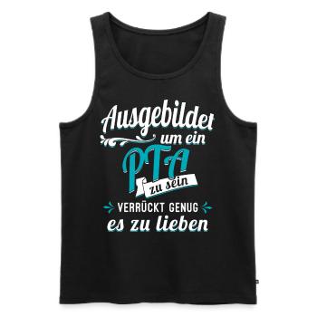 PTA Pharmazie Auszubildender Azubi Apotheke - Männer Premium Bio Tank Top - Schwarz - Vorne - Michal (187cm)