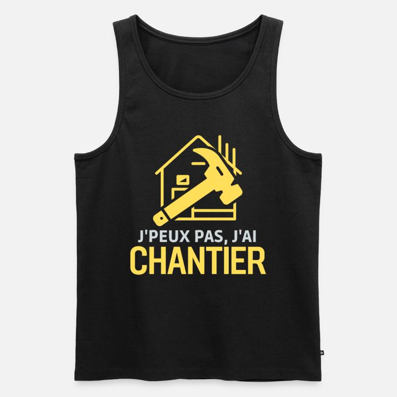 Chantier de construction - Débardeur bio Premium Homme - noir