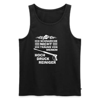 Hochdruckreiniger Dampfreiniger Power Washer - Männer Premium Bio Tank Top - Schwarz - Vorne - AI Model Male 178 light (178cm)