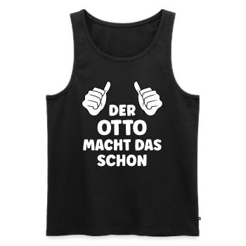 Otto Lustiger Spruch Vorname Name Otto - Männer Premium Bio Tank Top - Schwarz - Vorne - AI Model Male 178 light (178cm)
