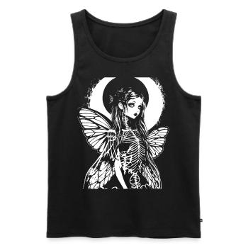 Fairycore Aesthetics Skeleton Fairy Goth Grunge G - Men's Premium Organic Tank Top - black - Front - AI Model Male 178 light (178cm)