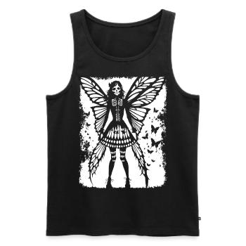 Fairycore Ästhetik Skelett Fee Goth Grunge G - Männer Premium Bio Tank Top - Schwarz - Vorne - Michal (187cm)