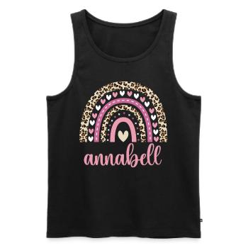 Annabell Regenbogen Name Geburtstag Annabell - Männer Premium Bio Tank Top - Schwarz - Vorne - AI Model Male 178 light (178cm)