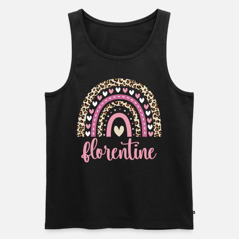 Florentine Regenbogen Name Geburtstag Florentine - Männer Premium Bio Tank Top - Schwarz