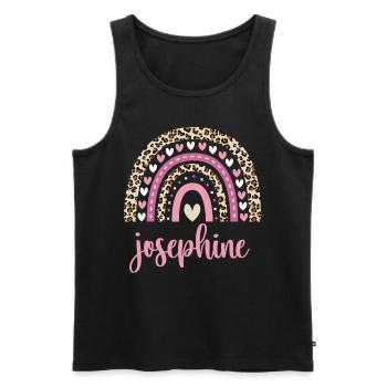 Josephine Regenbogen Name Geburtstag Josephine - Männer Premium Bio Tank Top - Schwarz - Vorne - Michal (187cm)