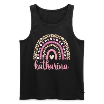 Katharina Regenbogen Name Geburtstag Katharina - Männer Premium Bio Tank Top - Schwarz - Vorne - Michal (187cm)