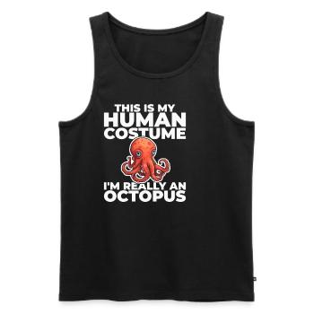 Funny Octopus Kraken Ocean Squid Tintenfisch - Männer Premium Bio Tank Top - Schwarz - Vorne - AI Model Male 178 light (178cm)