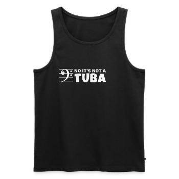 It's a Euphonium not a Tuba Eufonium Funny Saying - Men's Premium Organic Tank Top - black - Front - Michal (187cm)