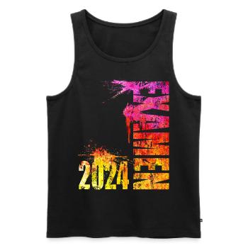 Examen 2024 - Männer Premium Bio Tank Top - Schwarz - Vorne - AI Model Male 178 light (178cm)