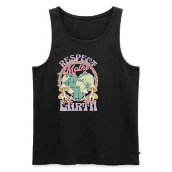 Respect Mother Earth Day - Men's Premium Organic Tank Top - black - Front - AI Model Male 178 light (178cm)
