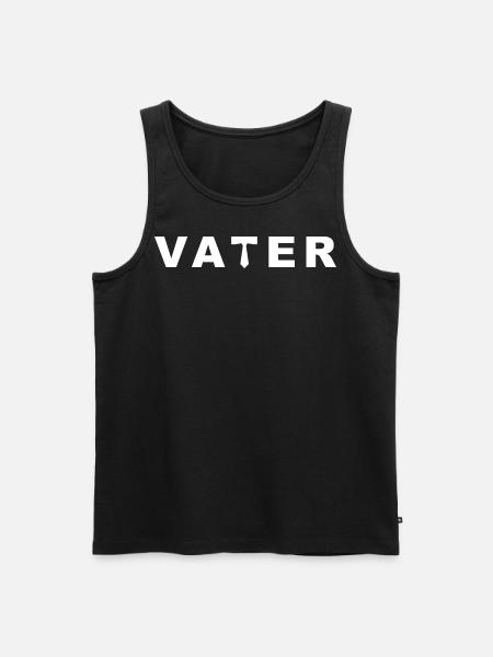 Vater - Männer Premium Bio Tank Top - Schwarz