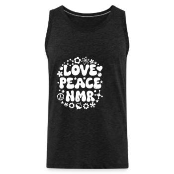 Nuclear Magnetic Resonance Spectroscopy Love - Männer Premium Bio Tank Top - Anthrazit - Vorne - Alexander (188cm)