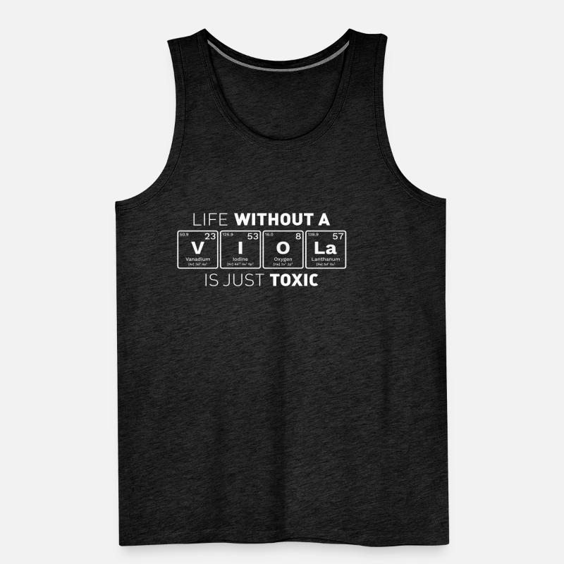 Viola Viola PSE Nerds Periodic Table Elements Men's Premium Organic Tank Top