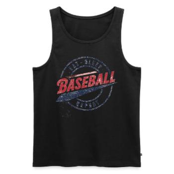 Baseball Men Women Kids Player Pitcher Softball - Männer Premium Bio Tank Top - Schwarz - Vorne - AI Model Male 178 light (178cm)