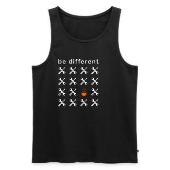 Chemist Chemistry Be Different Laboratory Flask - Men's Premium Organic Tank Top - black - Front - AI Model Male 178 light (178cm)