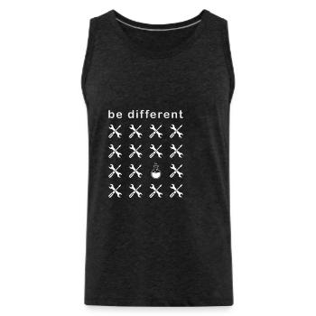 Chemistry Chemist Be Different Laboratory Flask - Men's Premium Organic Tank Top - charcoal grey - Front - Alexander (188cm)