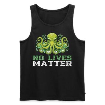 Cthulhu Lord and Savior Monster Horror T-Shirt - Männer Premium Bio Tank Top - Schwarz - Vorne - AI Model Male 178 light (178cm)