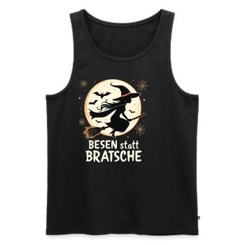 alto alto musicien Halloween amusant dicton - Débardeur bio Premium Homme - noir - Devant - Michal (187cm)