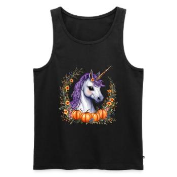halloween pony - Men's Premium Organic Tank Top - black - Front - Michal (187cm)