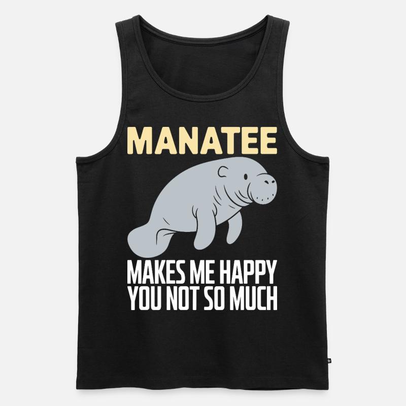 Seekuh - Männer Premium Bio Tank Top - Schwarz