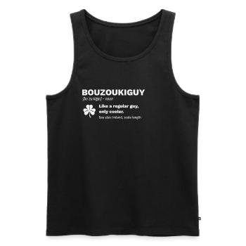 Irish Bouzouki Guy Ireland Lexicon Definition - Men's Premium Organic Tank Top - black - Front - AI Model Male 178 light (178cm)