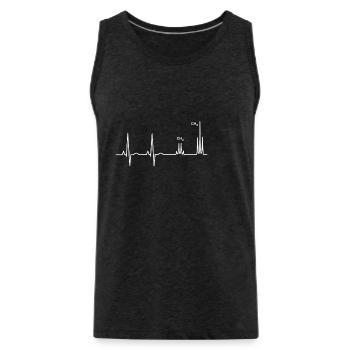 NMR-Spektroskopie Nuclear Magnetic Resonance - Männer Premium Bio Tank Top - Anthrazit - Vorne - Alexander (188cm)