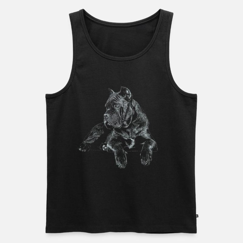 Cane Corso Italiano - Männer Premium Bio Tank Top - Schwarz