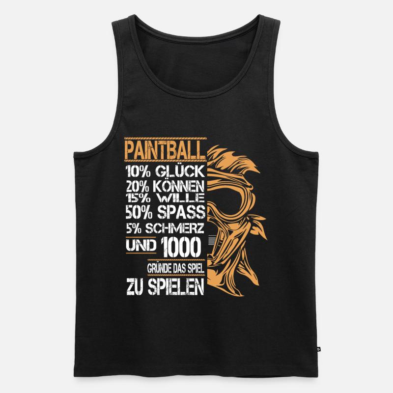 Paintball - Männer Premium Bio Tank Top - Schwarz