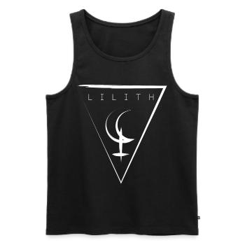 Symbole de Lilith - Débardeur bio Premium Homme - noir - Devant - AI Model Male 178 light (178cm)