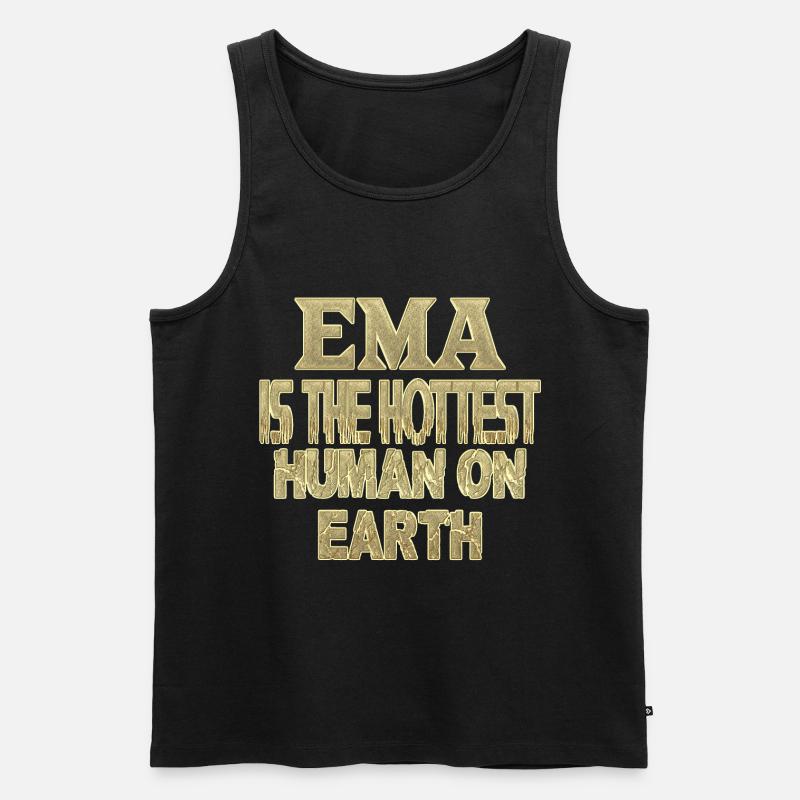 Ema - Männer Premium Bio Tank Top - Schwarz