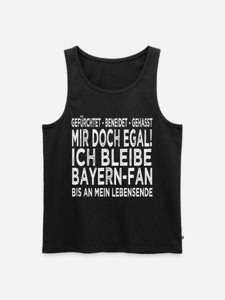 Bayern Fan - Männer Premium Bio Tank Top - Schwarz