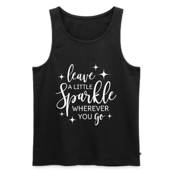 Leave a little sparkle wherever you go - Men's Premium Organic Tank Top - black - Front - Michal (187cm)