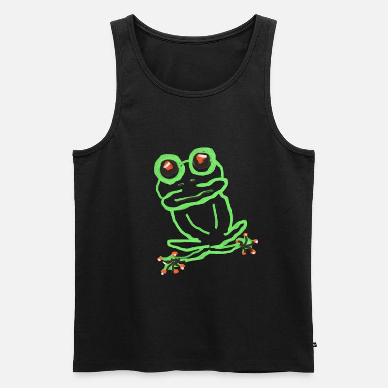 Frosch - Männer Premium Bio Tank Top - Schwarz