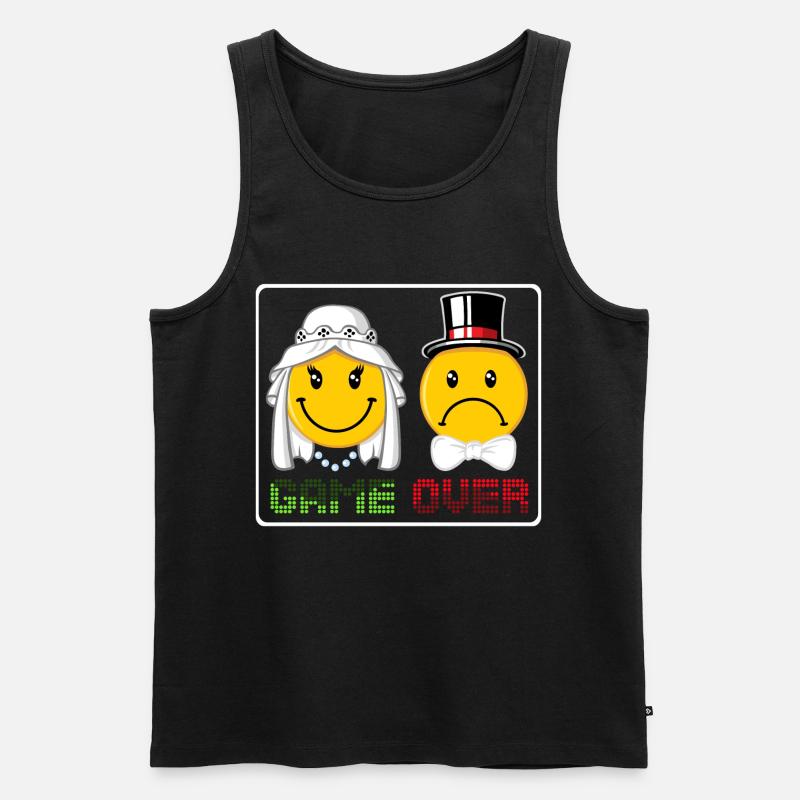 Game over - Männer Premium Bio Tank Top - Schwarz